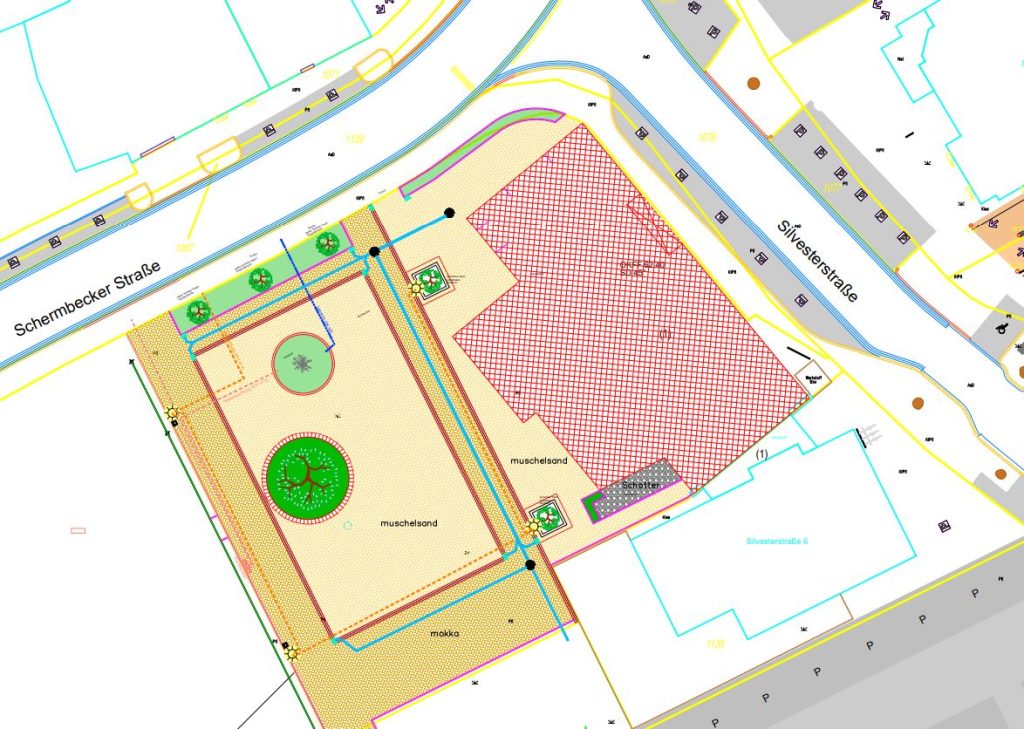 Planung Dorfplatz Erle
