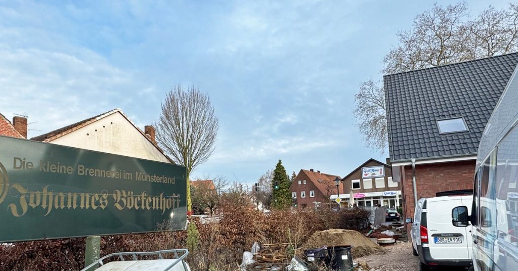 Dorfgemeinschaftshaus HUB Erle-Blick auf Schermbecker Straße
