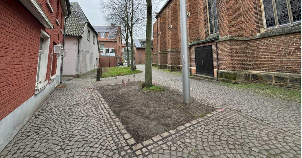 Umgestaltung des südlichen Abschnitts an der St.-Martin-Kirche in Raesfeld