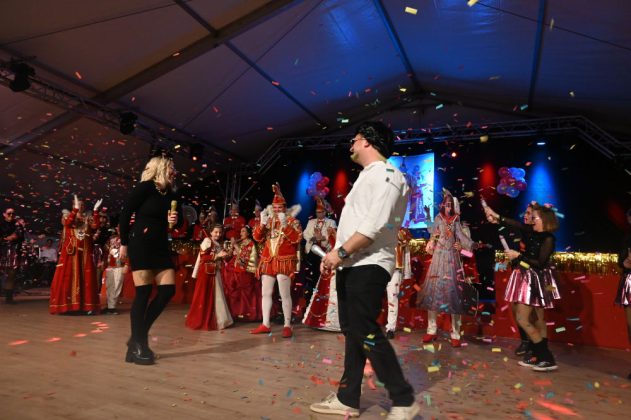Pascale Rehmann bei der Galasitzung der Raesfelder Karnevalisten in Raesfeld