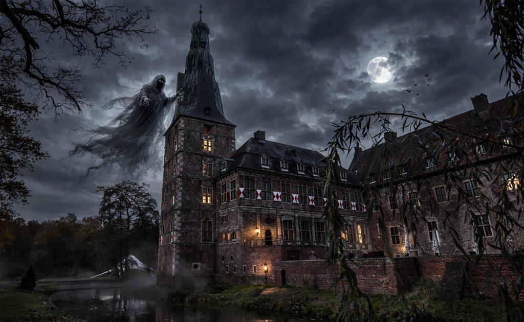 Das Schlossgespenst vom Wasserschloss Raesfeld. Wer hat es schon gesehen?