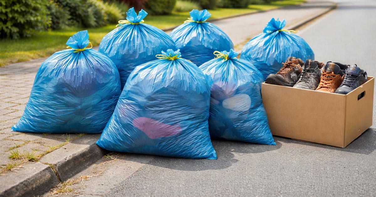 Altkleidersammlung Raesfeld: Kolpingsfamilie sammelt Kleidung und Schuhe für soziale Projekte.