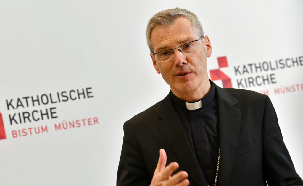 Dr. Heiner Wilmer SCJ bei seiner ersten Vorstellung als neuer Bischof von Münster im St Paulus Dom