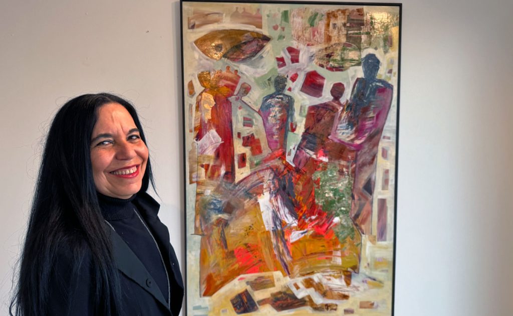 Isel Lübke-Rivera zeigt Arbeiten in der Ausstellung. Die Künstlerin stammt aus Kuba. 