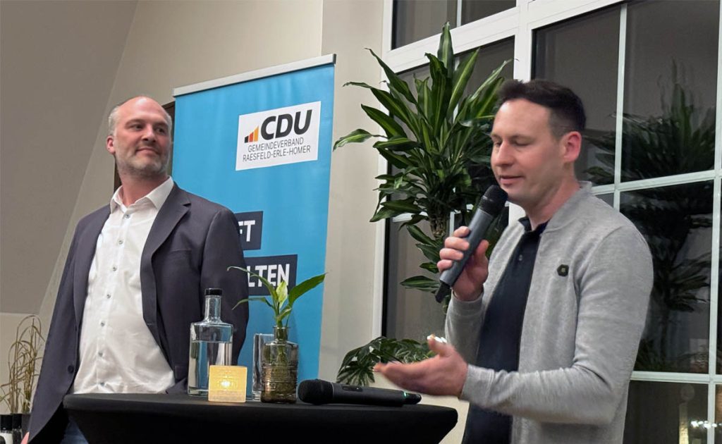 Klartext CDU Raesfeld im Dorfgemeinschaftshaus Erle