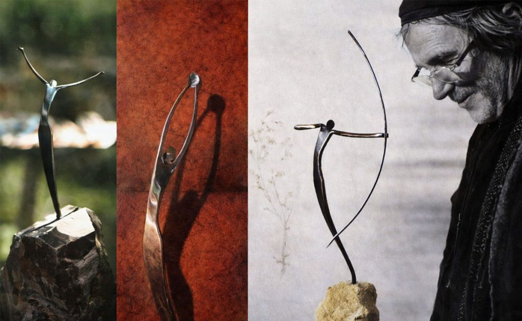 Norbert Then arbeitet überwiegend mit Metallskulpturen
