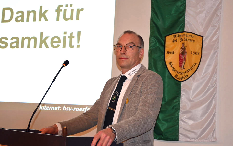 Präsident Johannis-Schützenverein Raesfeld Werner Vorholt