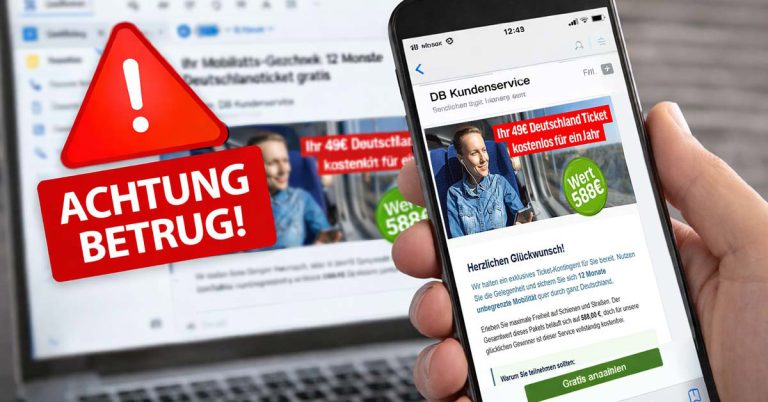 Spam-Mail-Betrugsversuch-Deutschlandticket