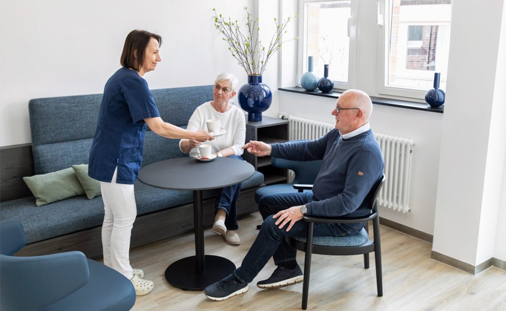 Lounge in der Augenklinik Ahaus