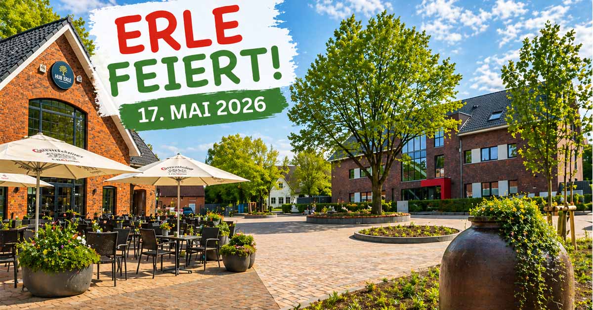 Eröffnung neuer Dorfplatz in Erle-Schermbecker Straße
