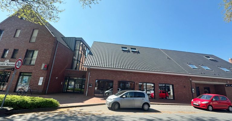Ausbau Bürgersteig vor dem HUB Erle