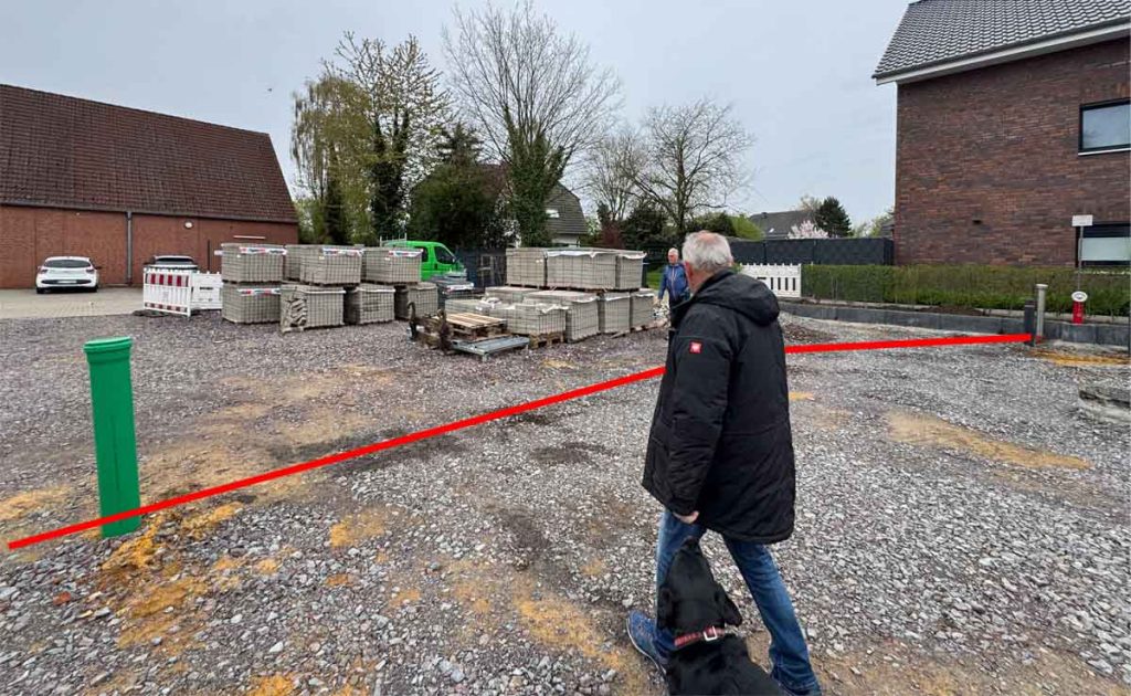 Planung Dorfplatz Erle, Schermbecker Straße.