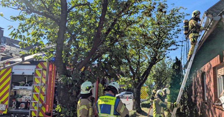 Brand in Raesfeld nach Abflämmarbeiten
