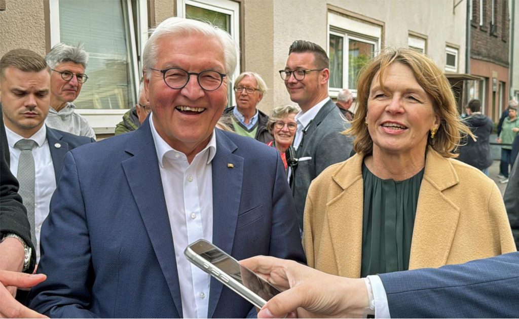 Bundespräsident Frank-Walter Steinmeier bei seinem Besuch in Dorsten