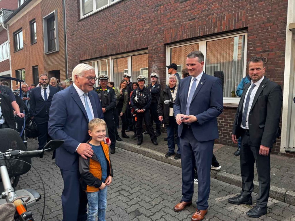 Bundespräsident Frank-Walter Steinmeier und Ehefrau Elke Büdenbender besuchen Dorsten.