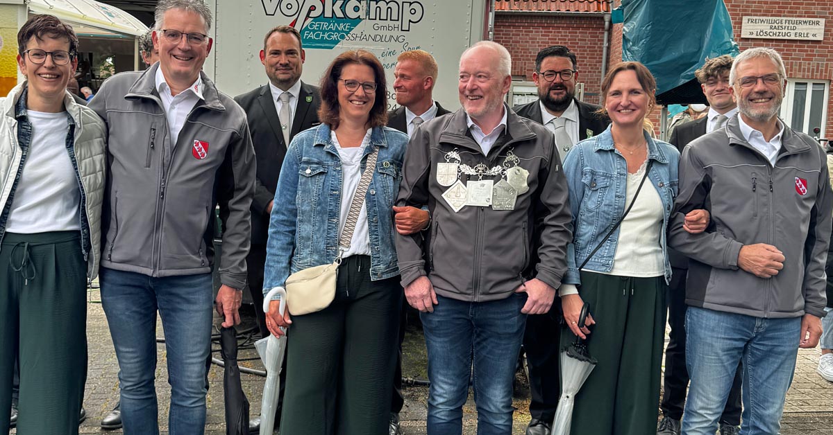 Der aktuelle Thron -Bürgerschützenverein Erle