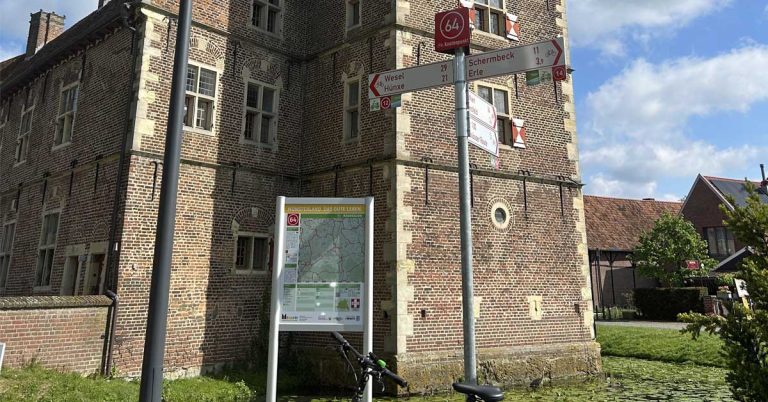 Knotenpunkt 64 führt jetzt direkt zum Wasserschloss Raesfeld