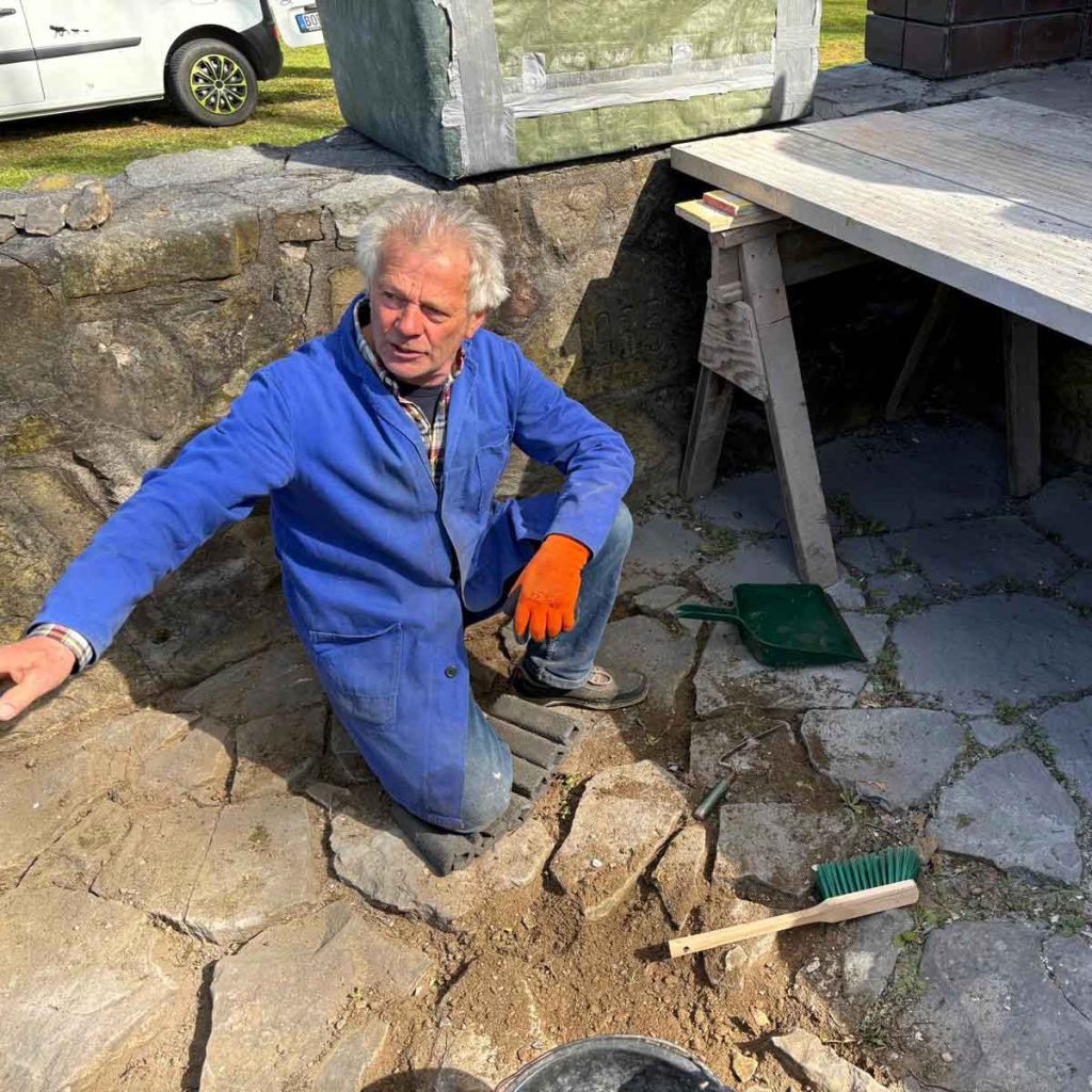 Werner Heisterklaus bei der Arbeit. 