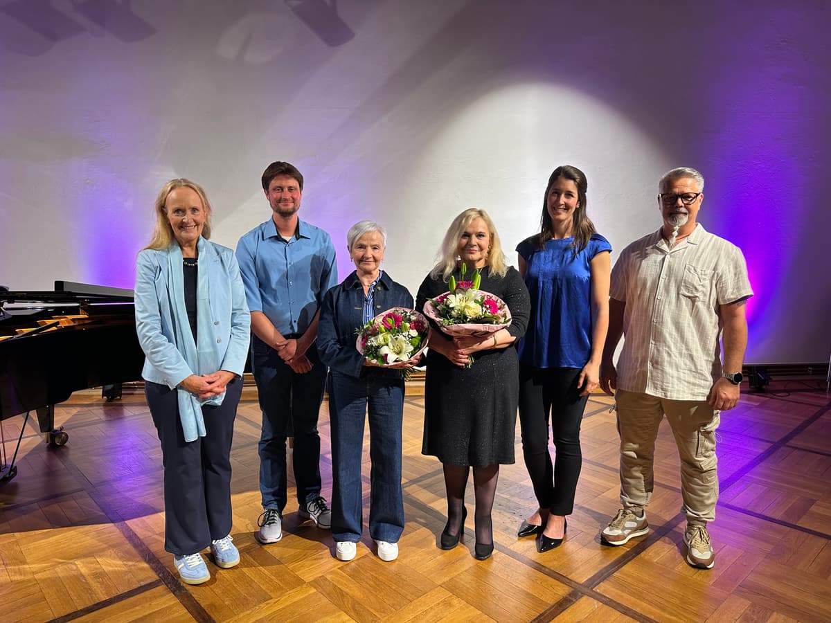 Barbara Adams-Heidbrink bei der Verabschiedung an der Musikschule Borken