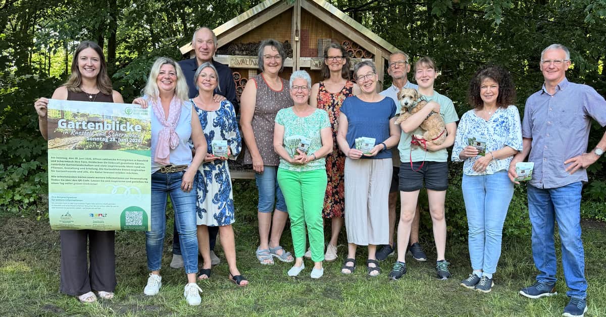 Garteneigentümer und Organisatoren der Gartenblicke in Raesfeld und Schermbeck