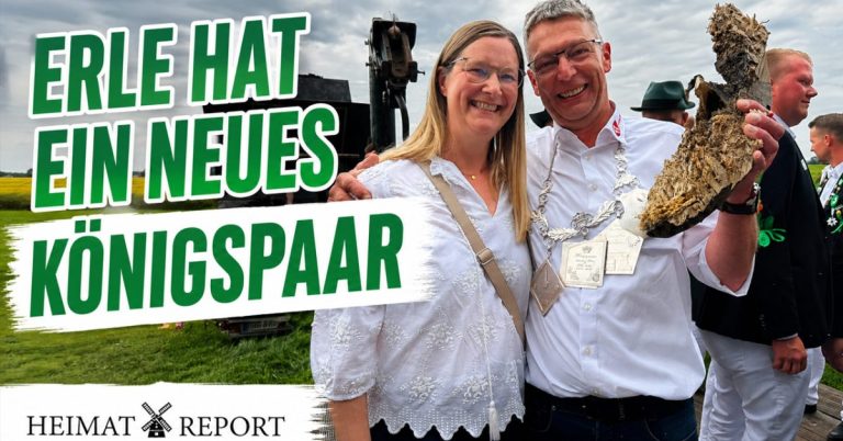 Reinhard Hörnemann und Sabine Gertz als neues Königspaar beim Schützenfest Erle 2026