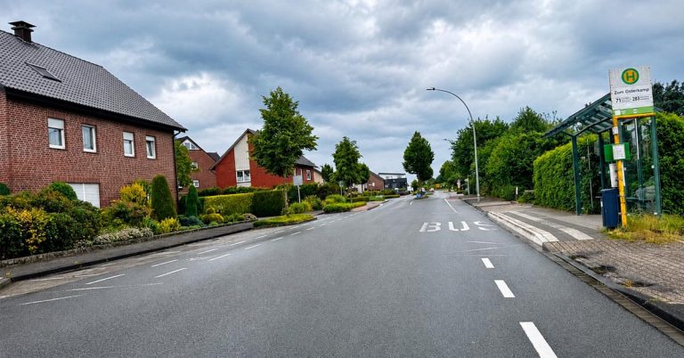 Dorstener Straße - B70. in Raesfeld wird saniert