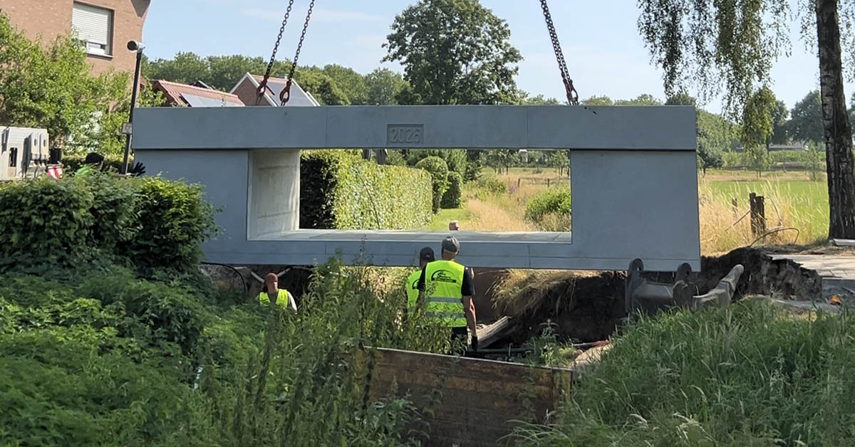 Brücke Am Burgesch wird quer erneuert. Foto: Gemeinde Raesfeld