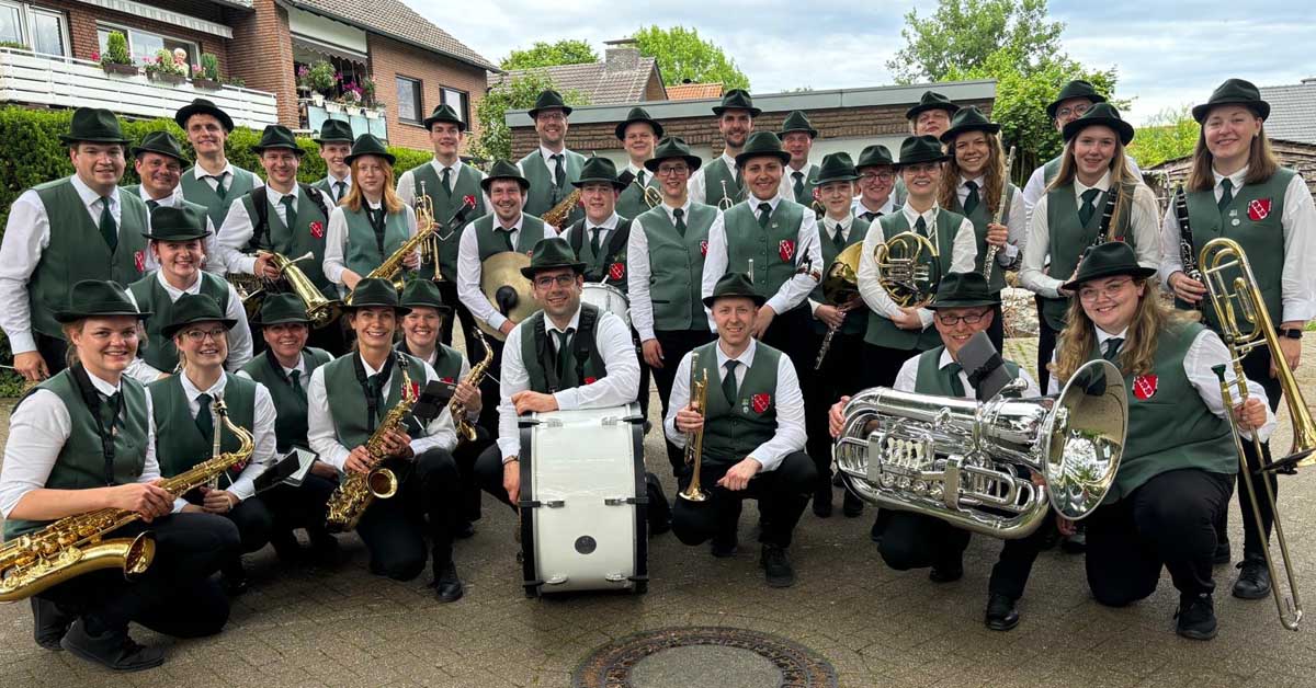 Erler Jäger bei Raesfeld in Sommerlaune auf Hof Breil