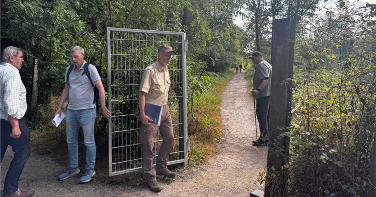 Zaun rund um das Naturschutzgebiet Tiergarten Schloss Raesfeld
