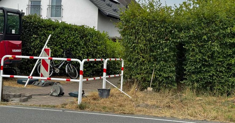 Neue Wegsperre an der Schermbecker Straße in Erle