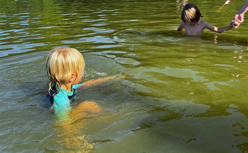Blaualgen im Freizeit-und Badesee Pröbsting in Borken