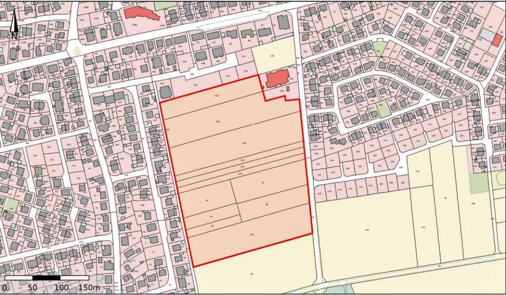 Lageplan Neubaugebiet Raesfeld Stockbreede