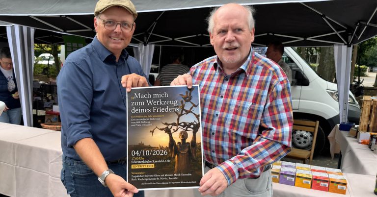 Michael Müller und Klaus Kriebel vom Projektchor