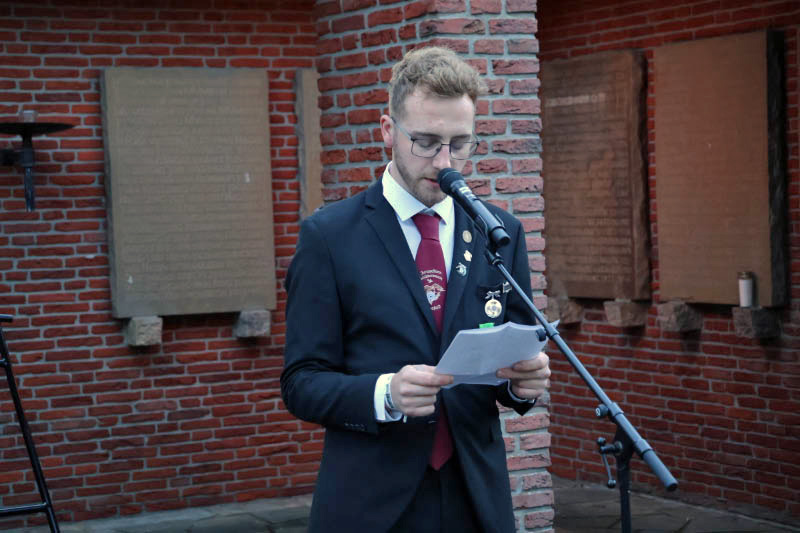 Totengedenken der Junggesellenschützen auf dem Friedhof in Raesfeld