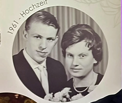 Hochzeit vor 65 jahren in Erle-Gisela und Gerd Henke