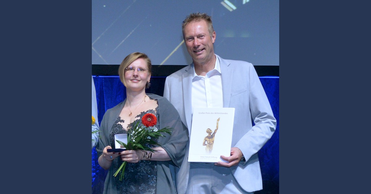 Funke Medical: Dr. Ramona König und Helmut Wessels mit der Auszeichnung