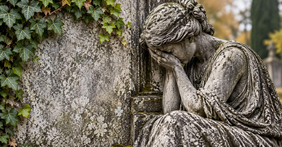 Trauer Friedhof