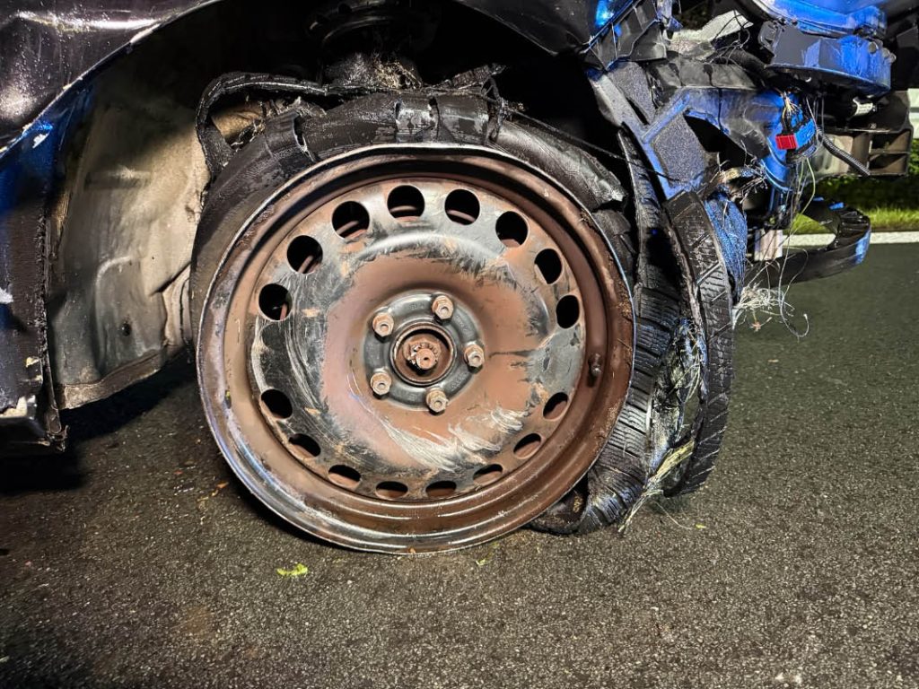 Unfall auf der A31 bei  Dorsten-Lembeck