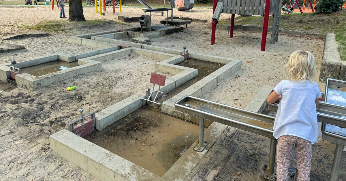 Der Wasserspielplatz im Bürgerpark Dorsten i